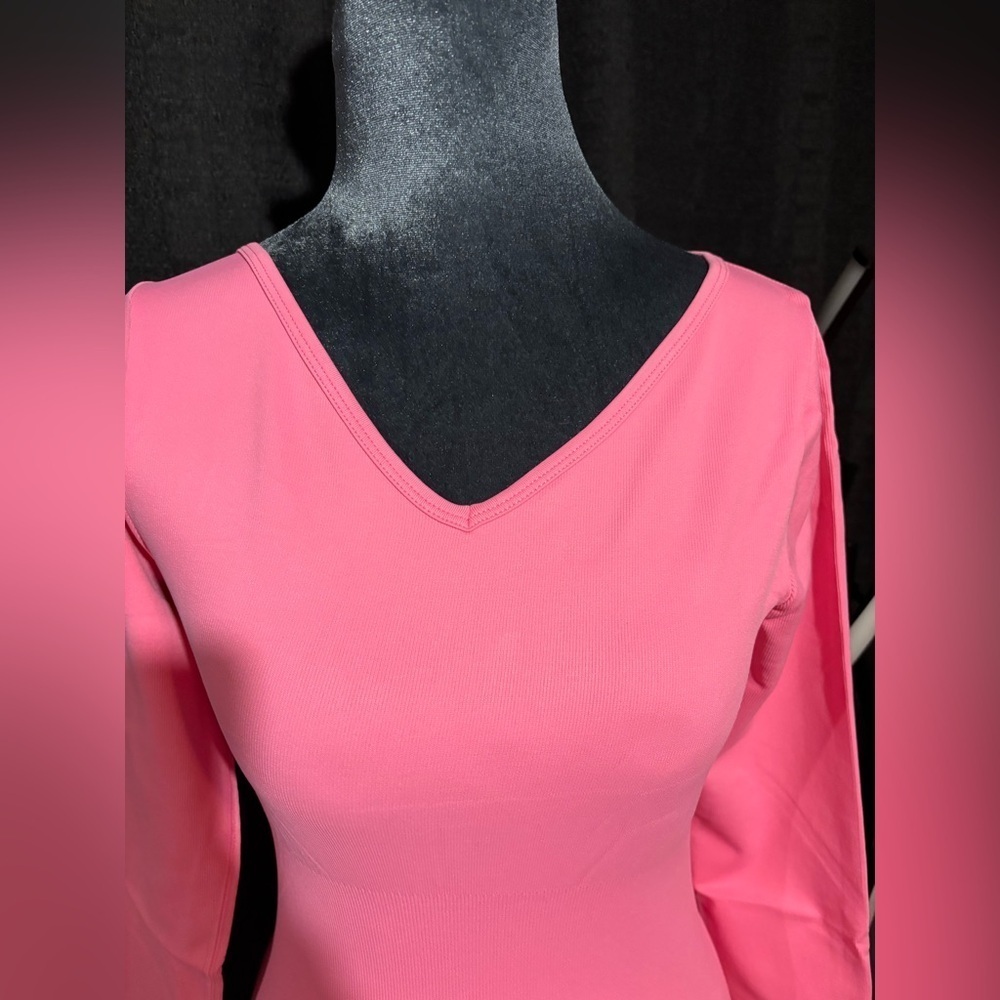 2 Pack Tummy Control Ribbed Long Sleeve BodySuits - Picture 5 of 15